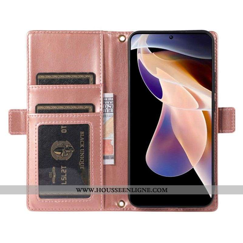 Housse Xiaomi 12 Lite 5G Portefeuille Détachable et Lanière