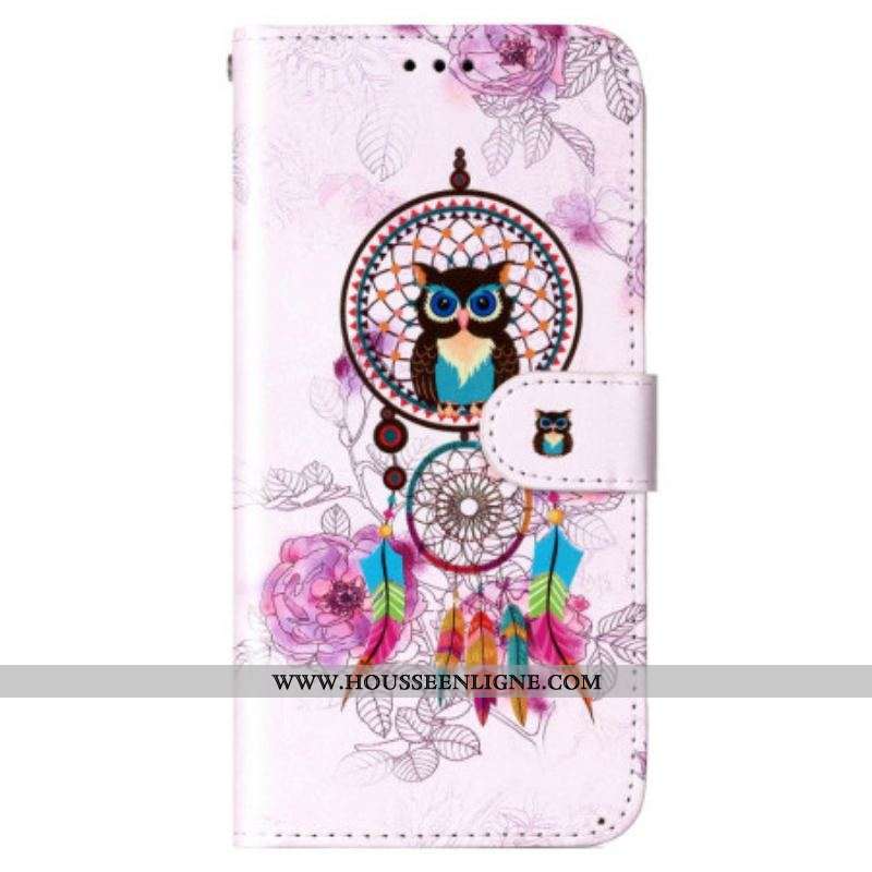 Housse Xiaomi 12 Lite Attrape Rêves Hibou à Lanière