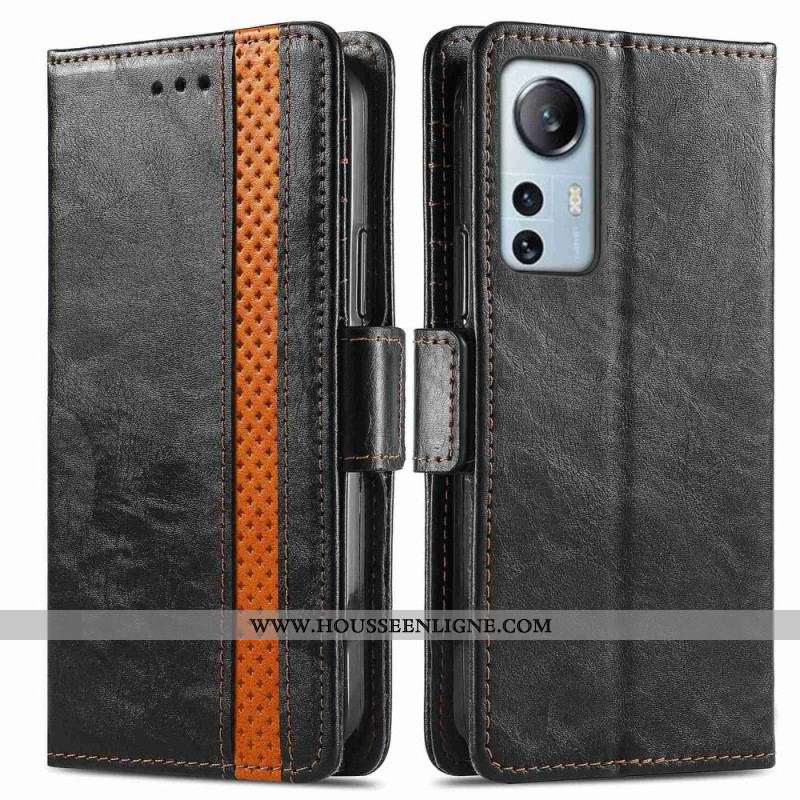 Housse Xiaomi 12 Lite Bicolore Double Fermoir
