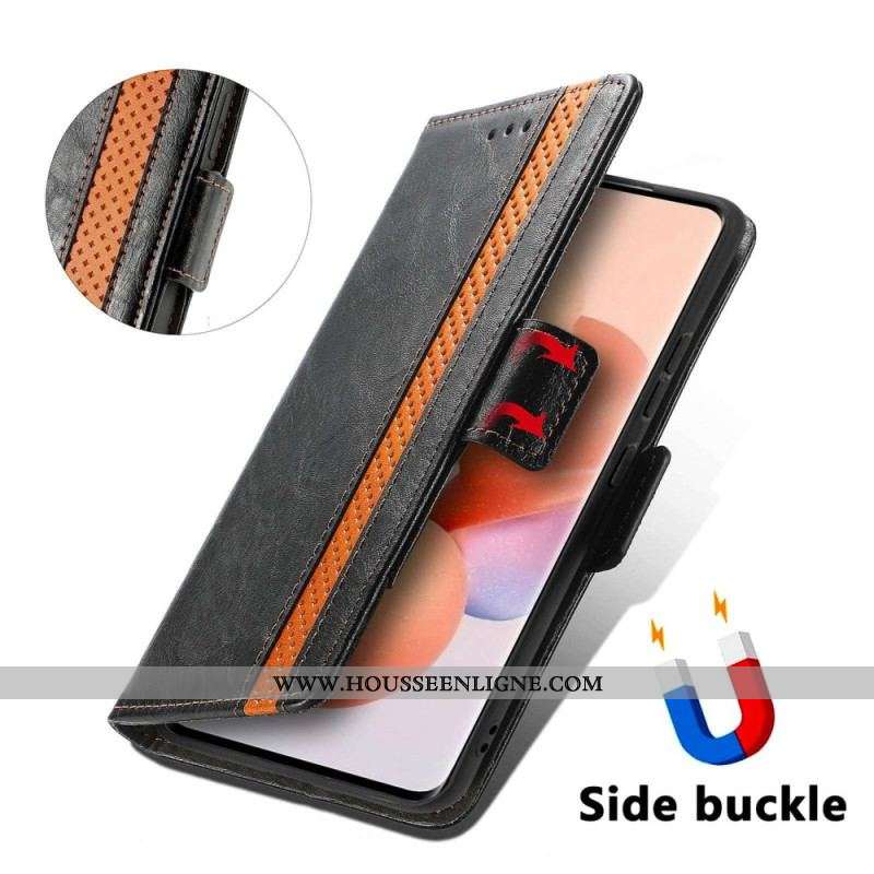 Housse Xiaomi 12 Lite Bicolore Double Fermoir