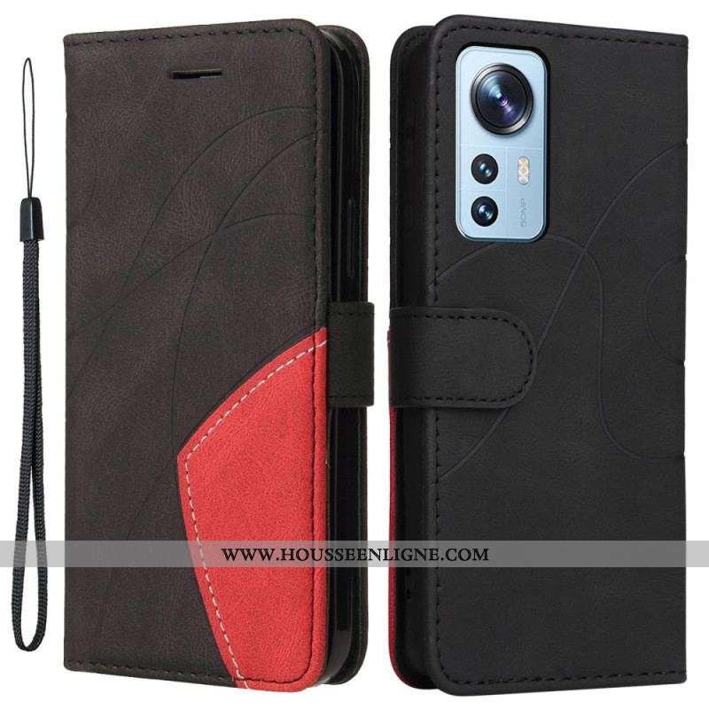 Housse Xiaomi 12 Lite Bicolore à Lanière