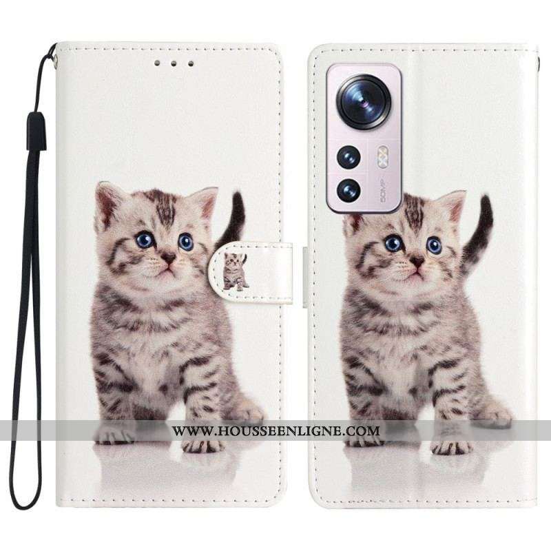 Housse Xiaomi 12 Lite Chaton à Lanière