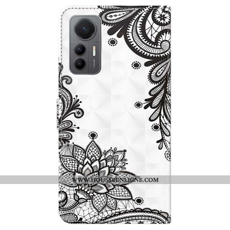 Housse Xiaomi 12 Lite Dentelle à Lanière