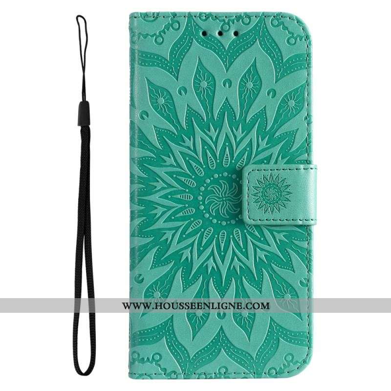 Housse Xiaomi 12 Lite Mandala Soleil avec Lanière
