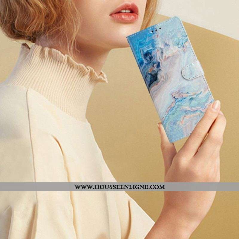 Housse Xiaomi 12 Lite Marbre à Lanière