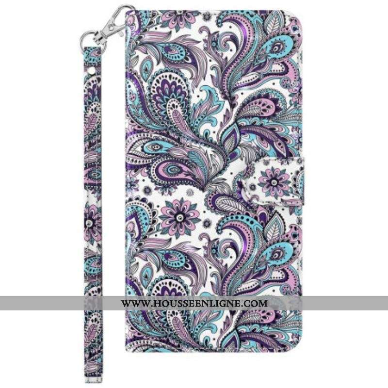Housse Xiaomi 12 Lite Motif Cachemire à Lanière