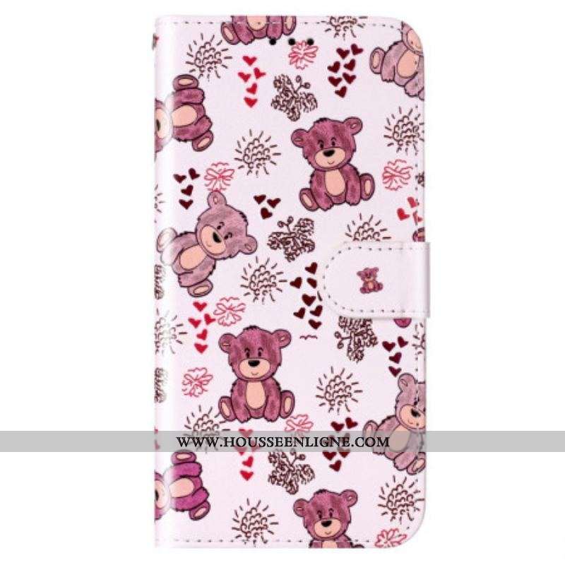 Housse Xiaomi 12 Lite Oursons à Lanière