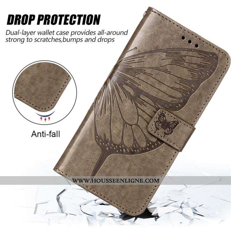 Housse Xiaomi 12 Lite Papillon Design avec Lanière