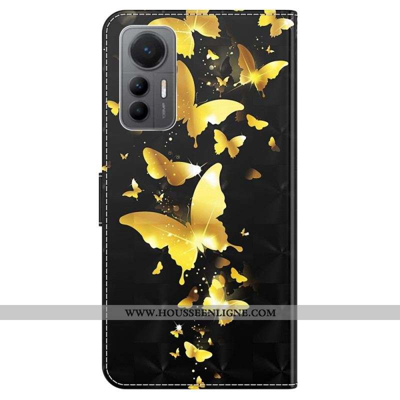 Housse Xiaomi 12 Lite Papillons à Lanière