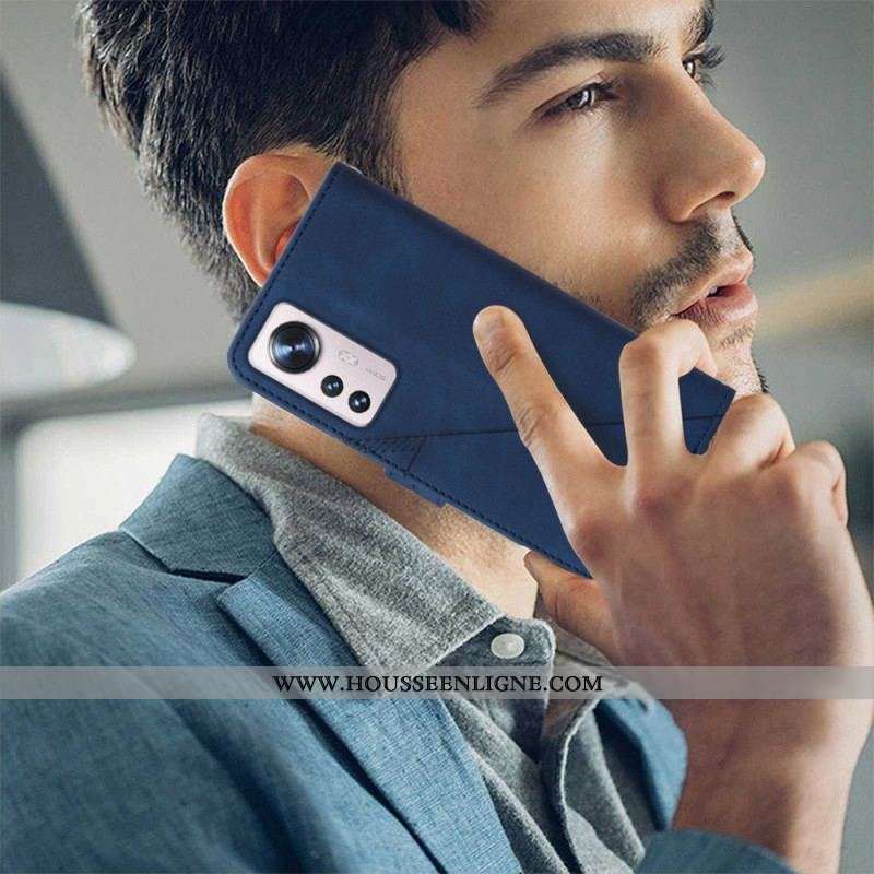 Housse Xiaomi 12 Lite Triangles avec Lanière