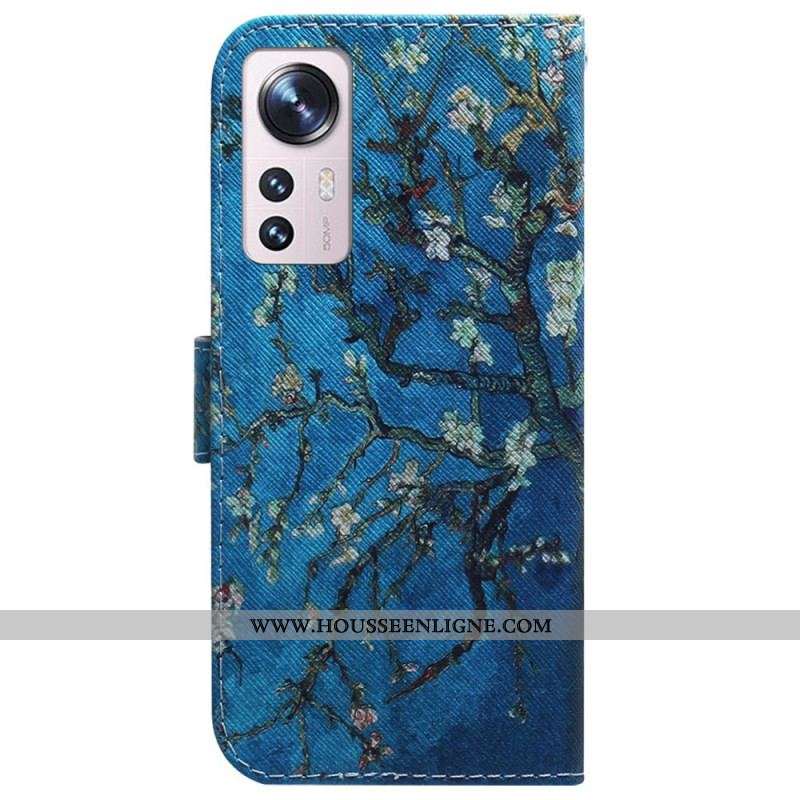 Housse Xiaomi 12 Pro Branches Fleuries