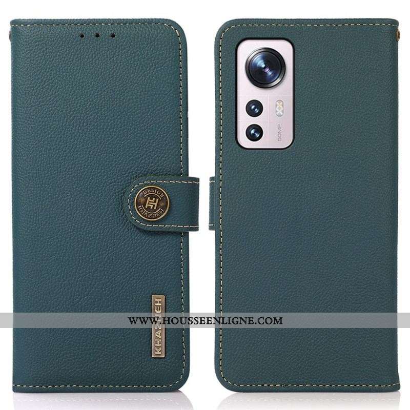 Housse Xiaomi 12 Pro Cuir Véritable KHAZNEH RFID