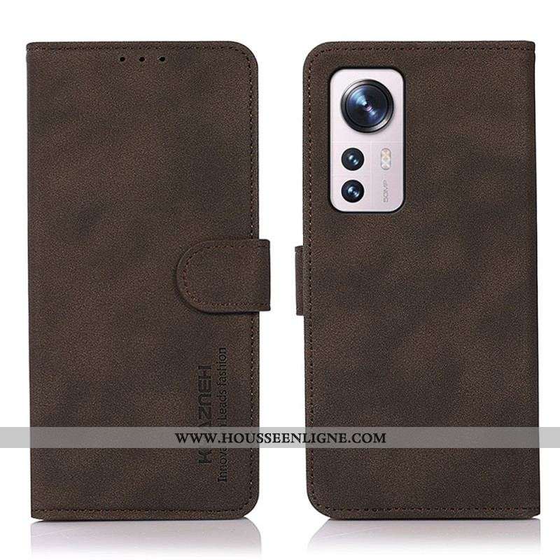Housse Xiaomi 12 Pro Effet Cuir Fashion KHAZNEH