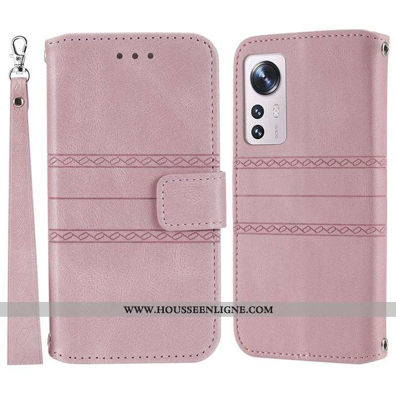 Housse Xiaomi 12 Pro Motif à Lanière