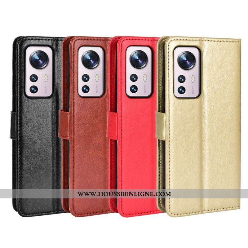 Housse Xiaomi 12 Pro Simili Cuir Flashy
