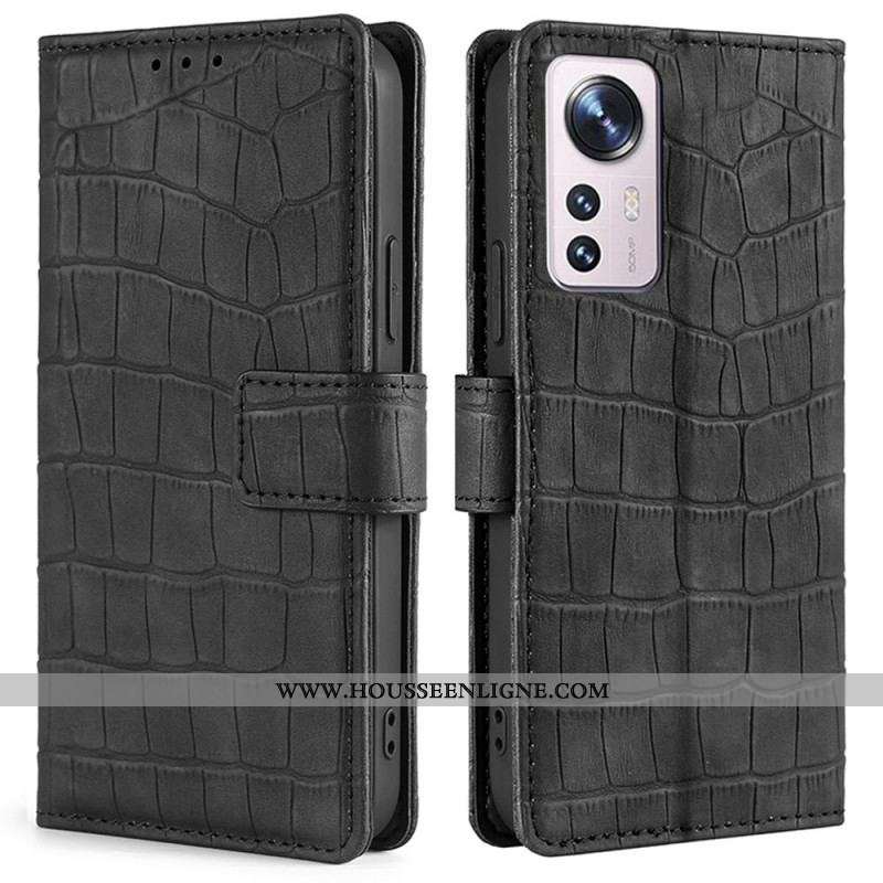 Housse Xiaomi 12 Pro Skin-Touch Crocodile