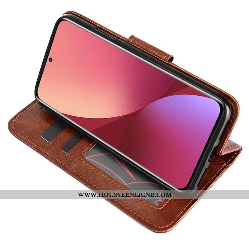 Housse Xiaomi 12 Pro Style Cuir Vintage