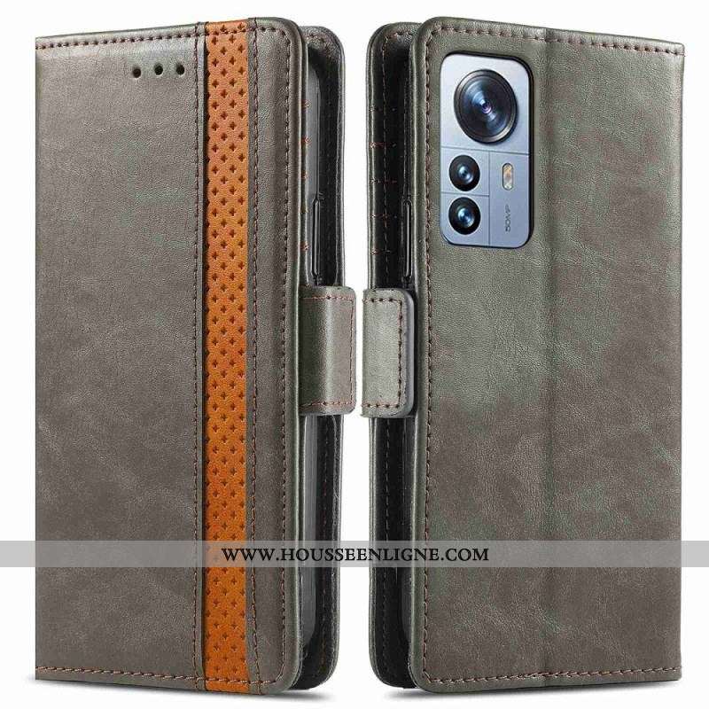 Housse Xiaomi 12T / 12T Pro Bicolore Double Fermoir