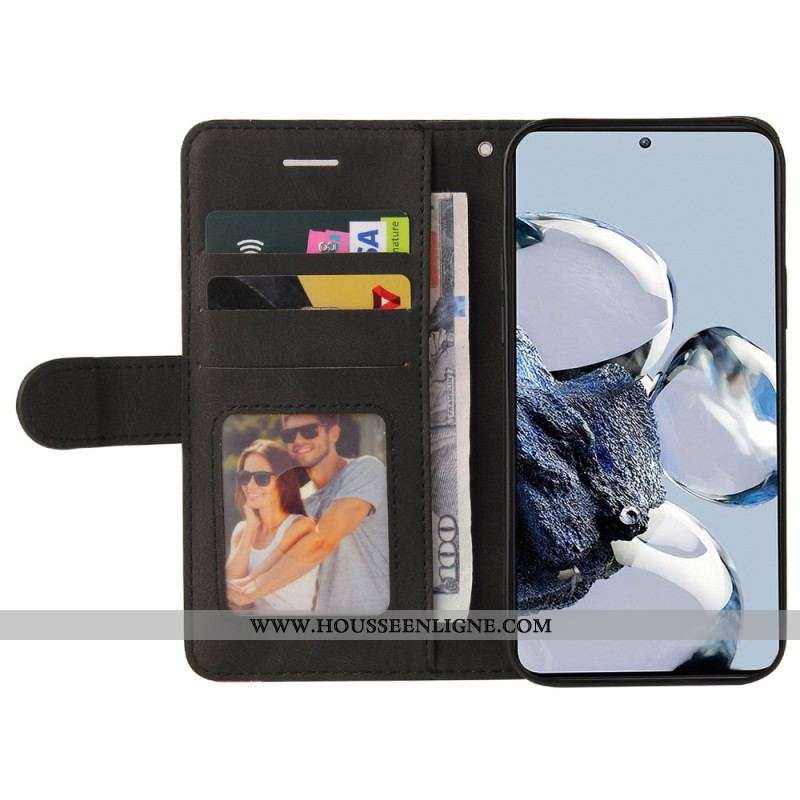 Housse Xiaomi 12T / 12T Pro Bicolore à Lanière