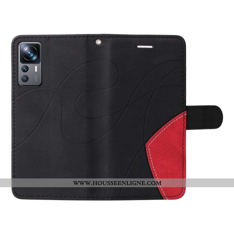 Housse Xiaomi 12T / 12T Pro Bicolore à Lanière