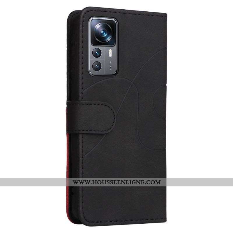 Housse Xiaomi 12T / 12T Pro Bicolore à Lanière