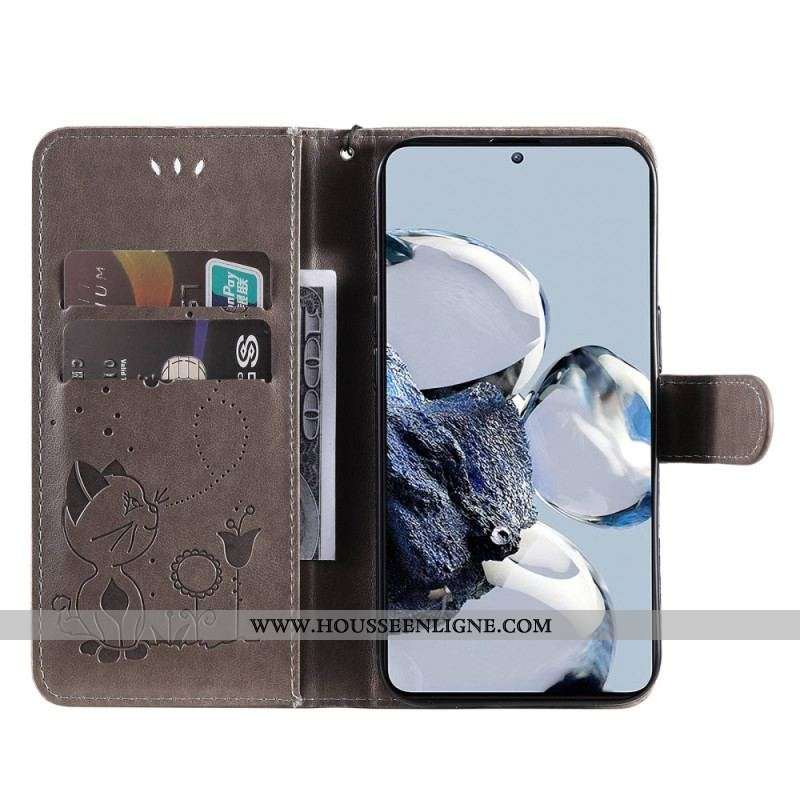 Housse Xiaomi 12T / 12T Pro Chat et Abeilles