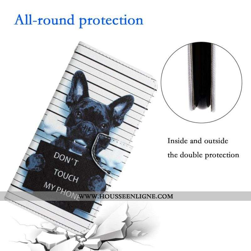 Housse Xiaomi 12T / 12T Pro Chien Don't Touch my Phone