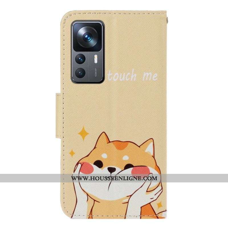 Housse Xiaomi 12T / 12T Pro Don't Touch Me avec Lanière