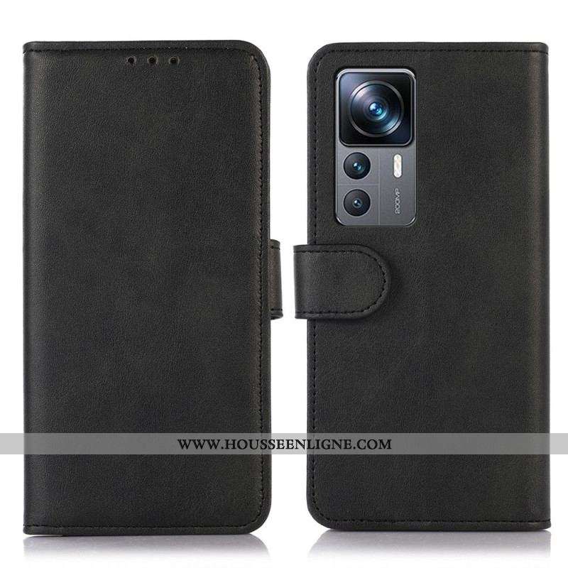 Housse Xiaomi 12T / 12T Pro Effet Cuir Sobriété