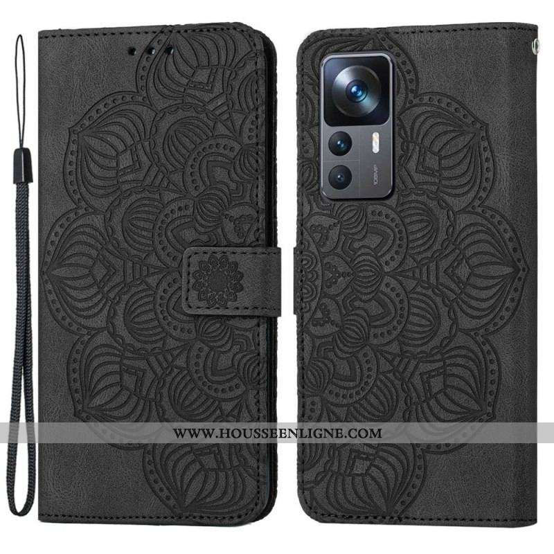 Housse Xiaomi 12T / 12T Pro Mandala Baroque à Lanière