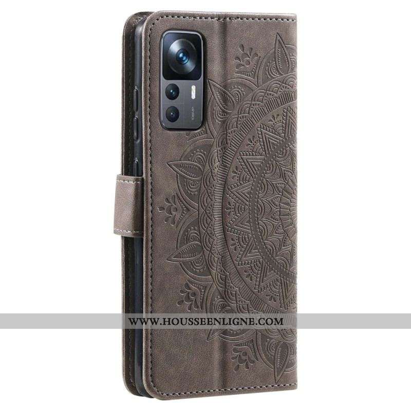 Housse Xiaomi 12T / 12T Pro Mandala Soleil avec Lanière