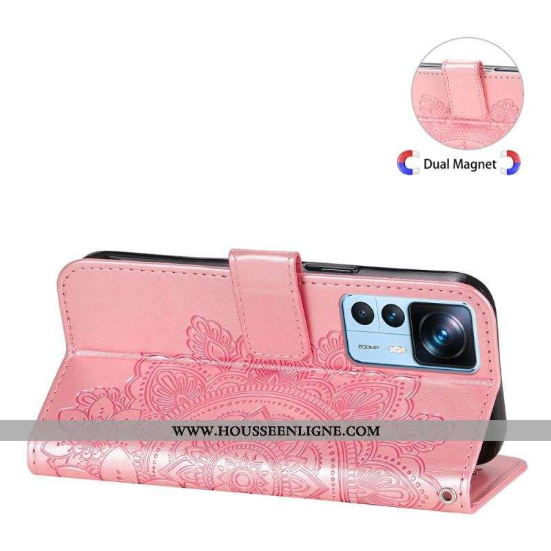 Housse Xiaomi 12T / 12T Pro Mandala à Lanière