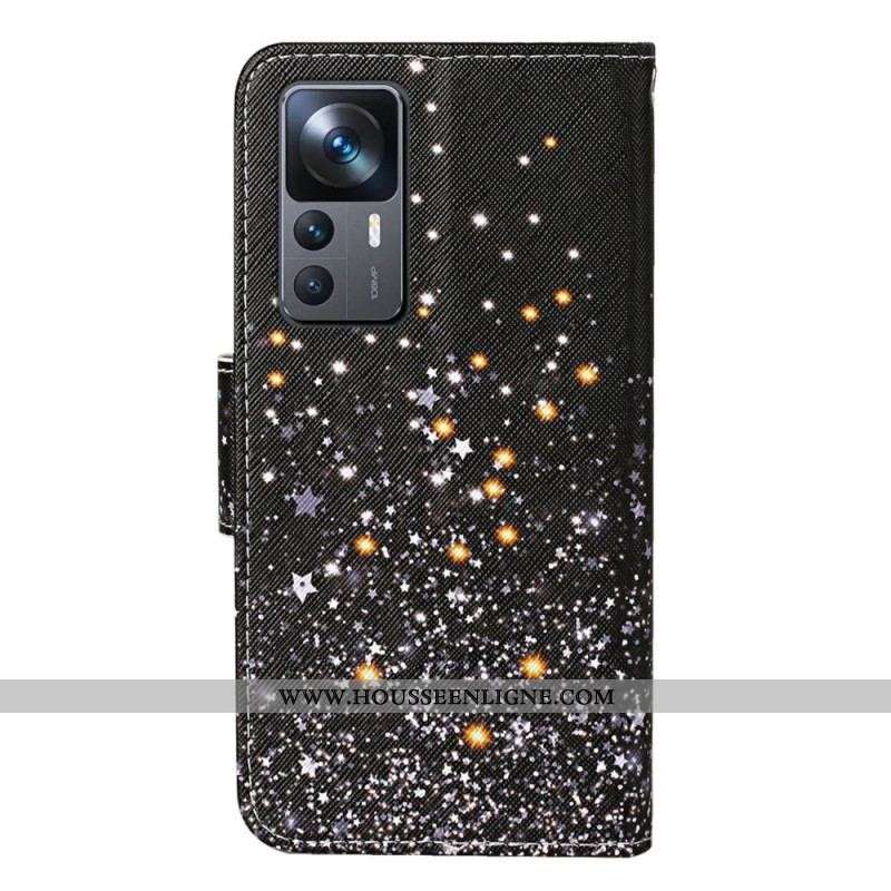 Housse Xiaomi 12T / 12T Pro Noire à Lanière