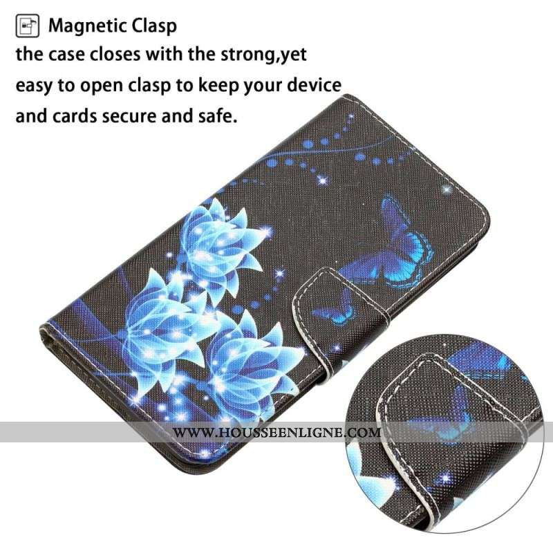 Housse Xiaomi 12T / 12T Pro Papillon de Nuit à Lanière