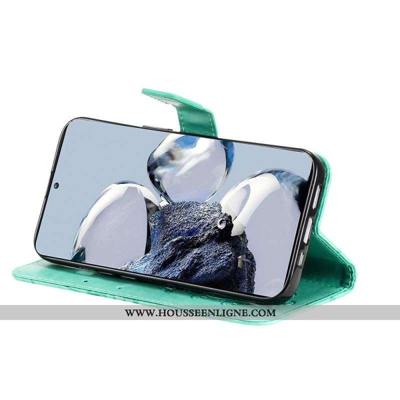 Housse Xiaomi 12T / 12T Pro Papillons Géants à Lanière
