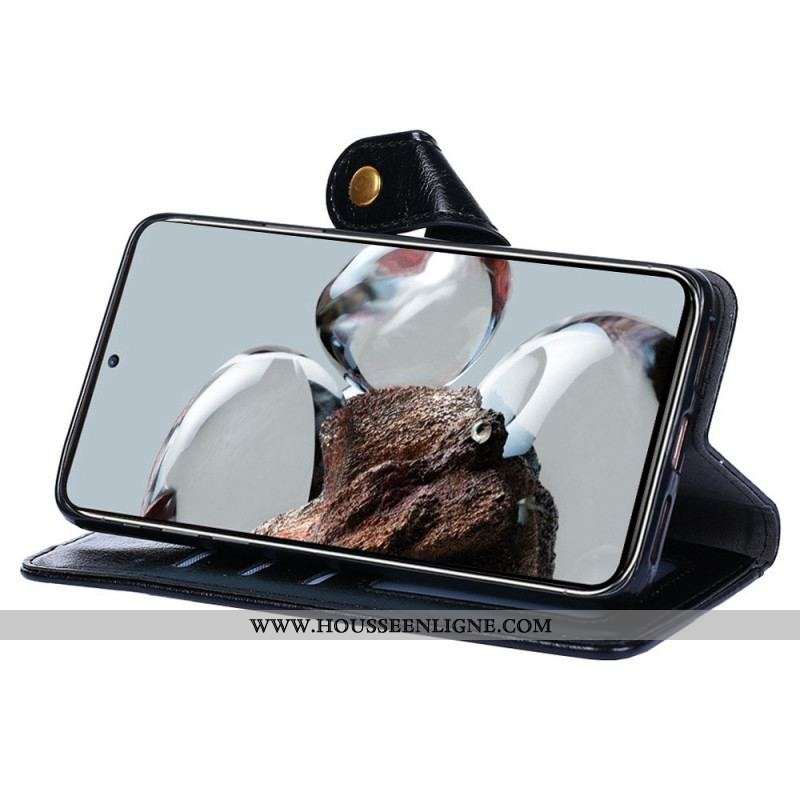 Housse Xiaomi 12T / 12T Pro Porte-Monnaie Frontal et Lanière