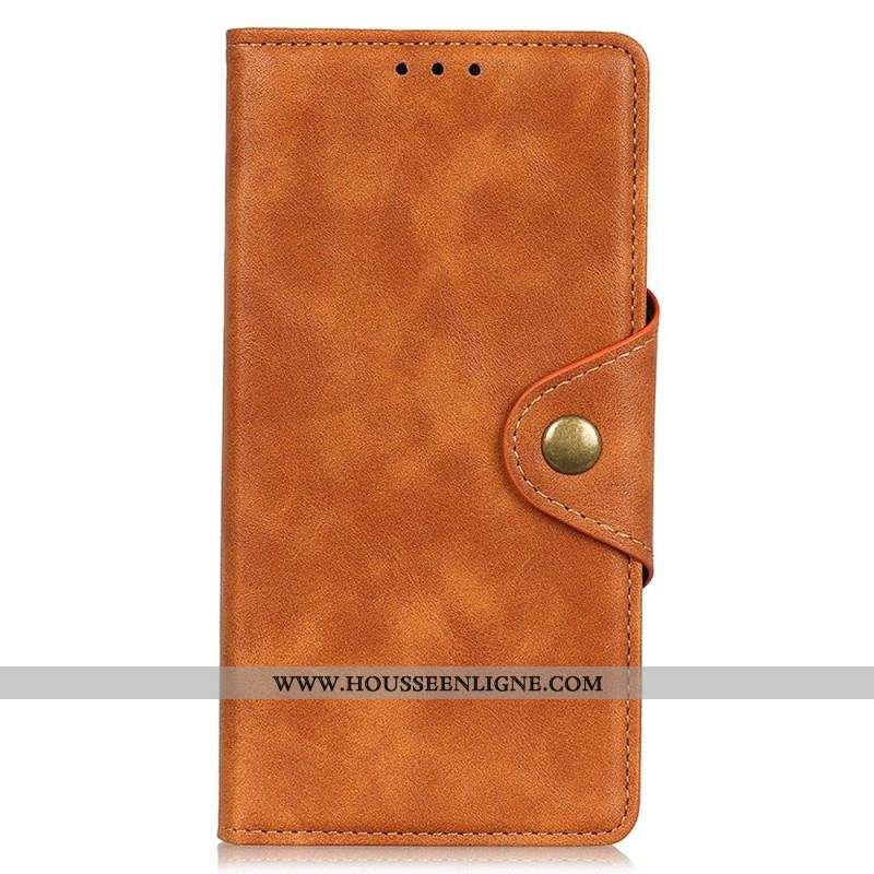 Housse Xiaomi 12T / 12T Pro Simili Cuir Bouton Magnétique