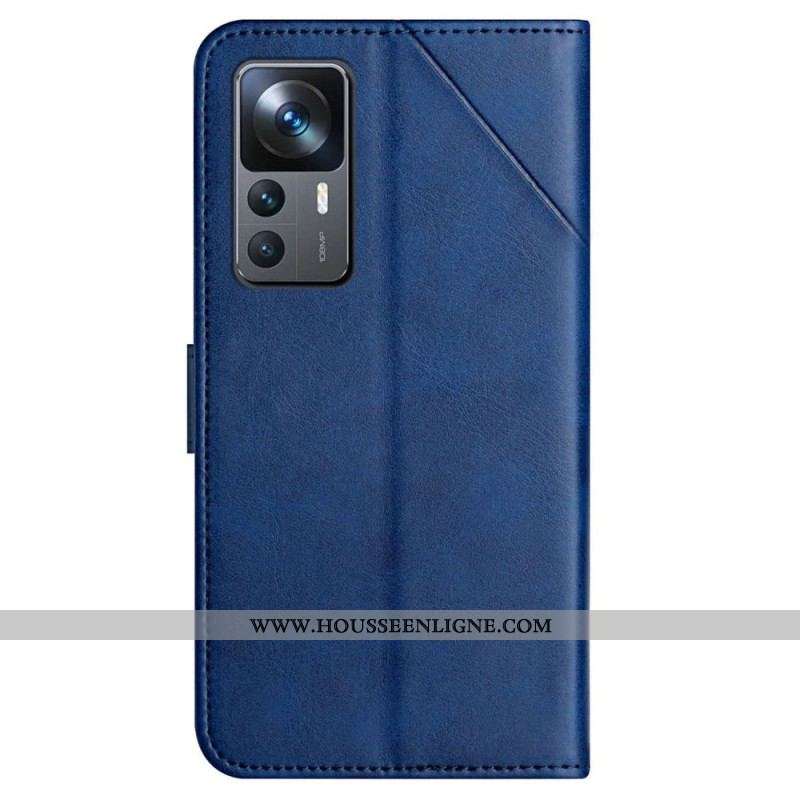 Housse Xiaomi 12T / 12T Pro Style Cuir Géo X Design