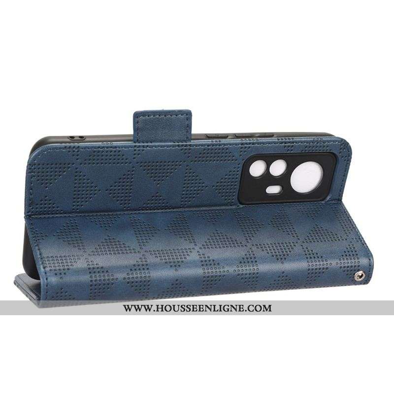Housse Xiaomi 12T / 12T Pro Triangles Style Rétro