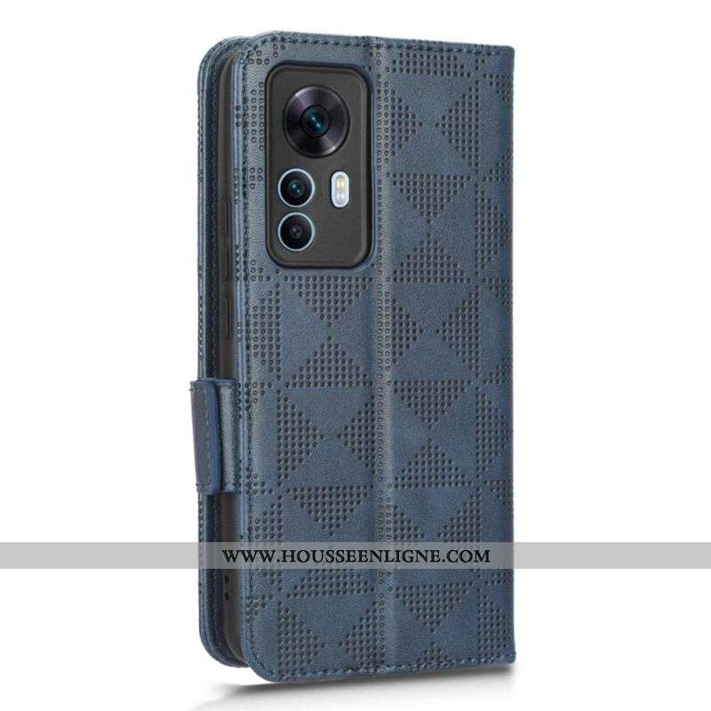 Housse Xiaomi 12T / 12T Pro Triangles Style Rétro