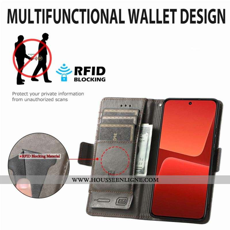 Housse Xiaomi 13 Bicolore Double Fermoir