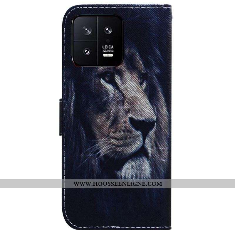 Housse Xiaomi 13 Dreaming Lion à Lanière