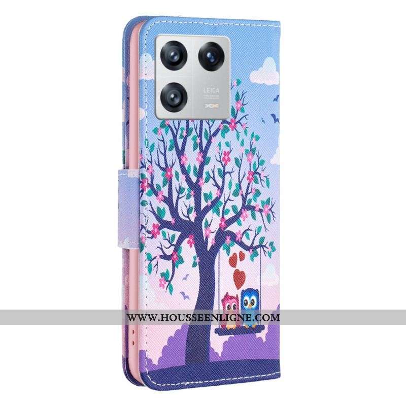 Housse Xiaomi 13 Hiboux sur la Balançoire