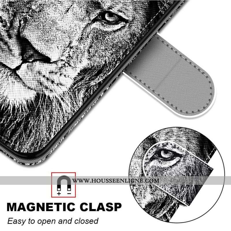 Housse Xiaomi 13 Lion à Lanière