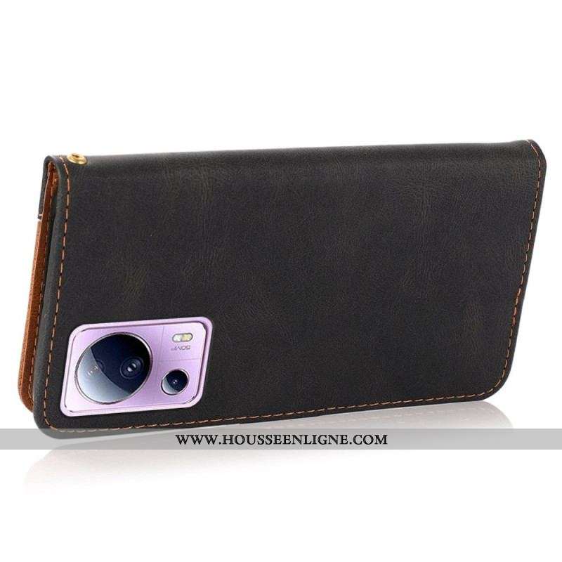 Housse Xiaomi 13 Lite Bicolore à Lanière