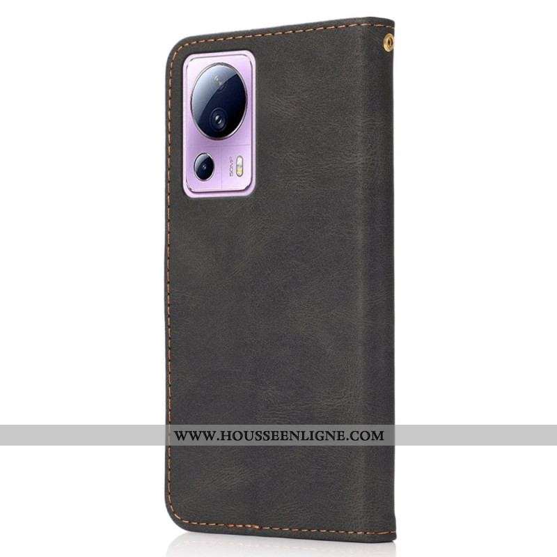 Housse Xiaomi 13 Lite Bicolore à Lanière