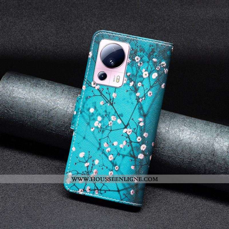 Housse Xiaomi 13 Lite Branches Fleuries