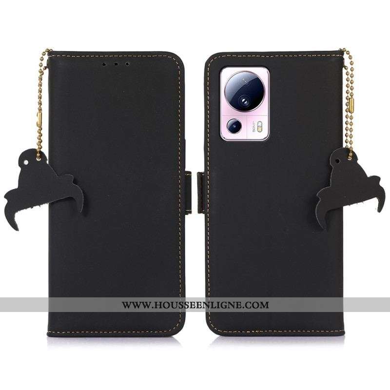 Housse Xiaomi 13 Lite Cuir Véritable Protection RFID