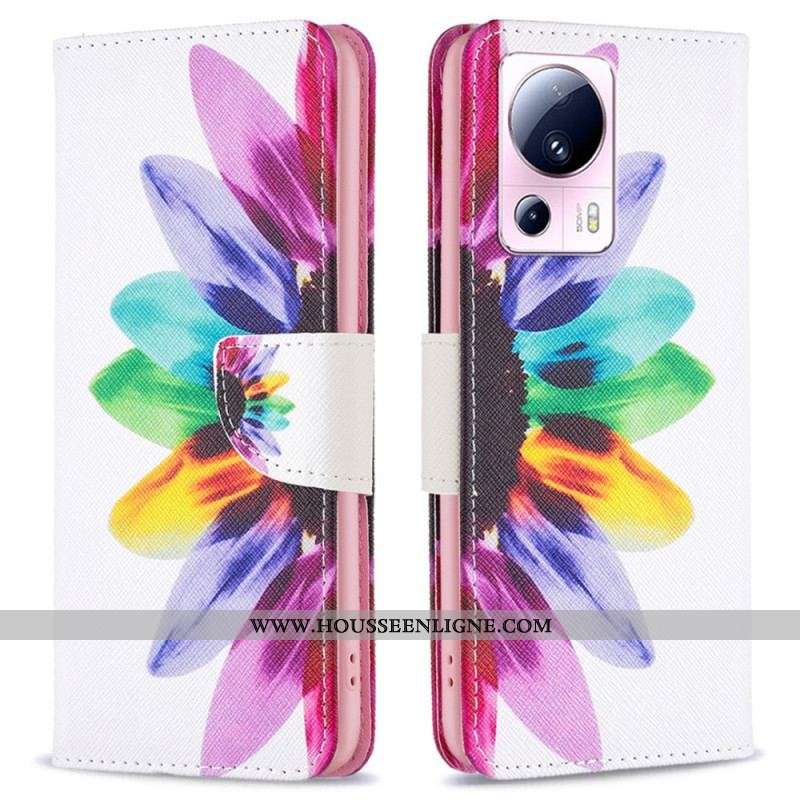 Housse Xiaomi 13 Lite Fleur Aquarelle