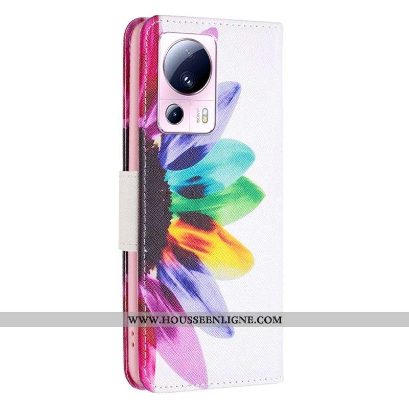 Housse Xiaomi 13 Lite Fleur Aquarelle